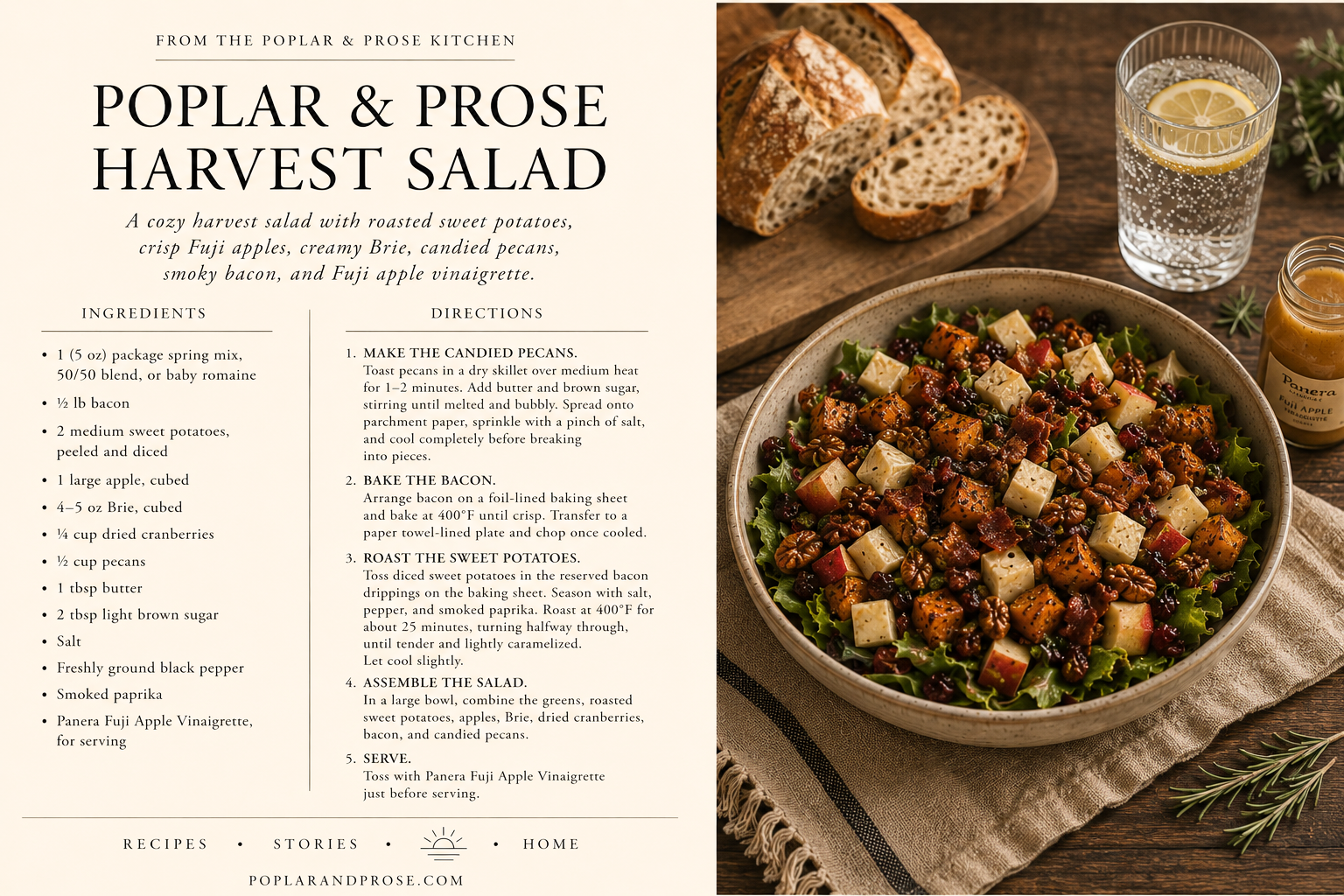 Harvest Salad | A Recipe from the Poplar & Prose Kitchen