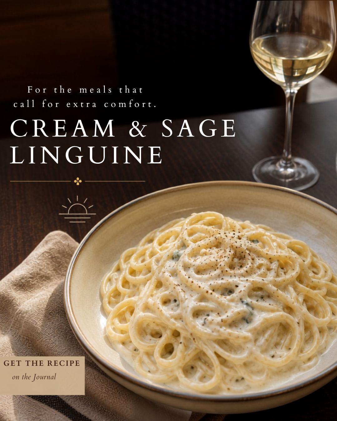 Cream & Sage Linguine  | A Recipe From the Poplar & Prose Kitchen