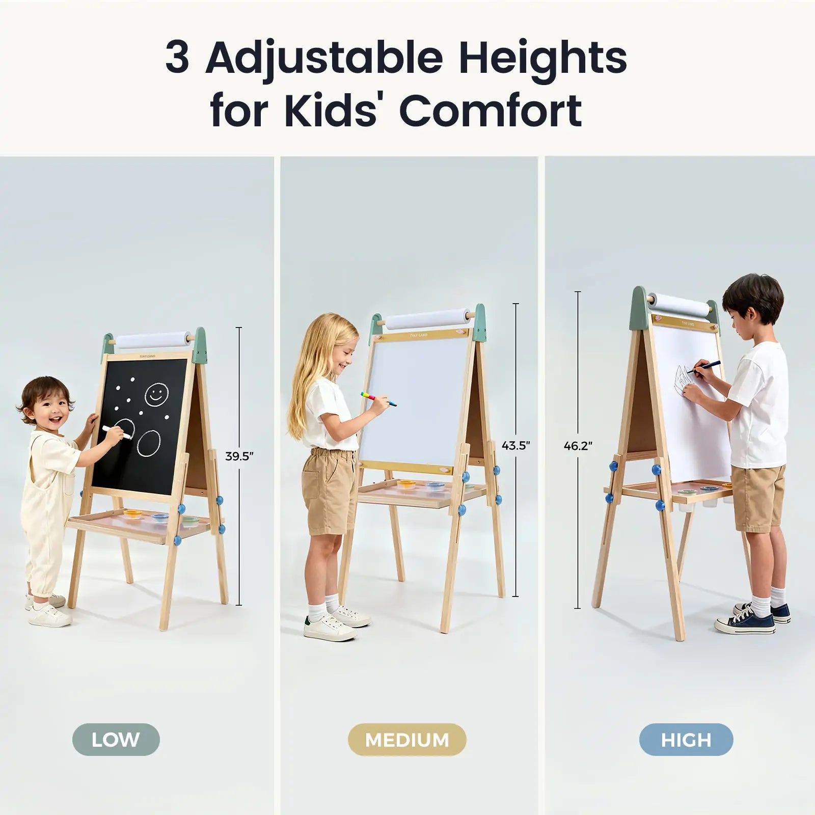 Tiny Land® 3-in-1 Kids Art Easel