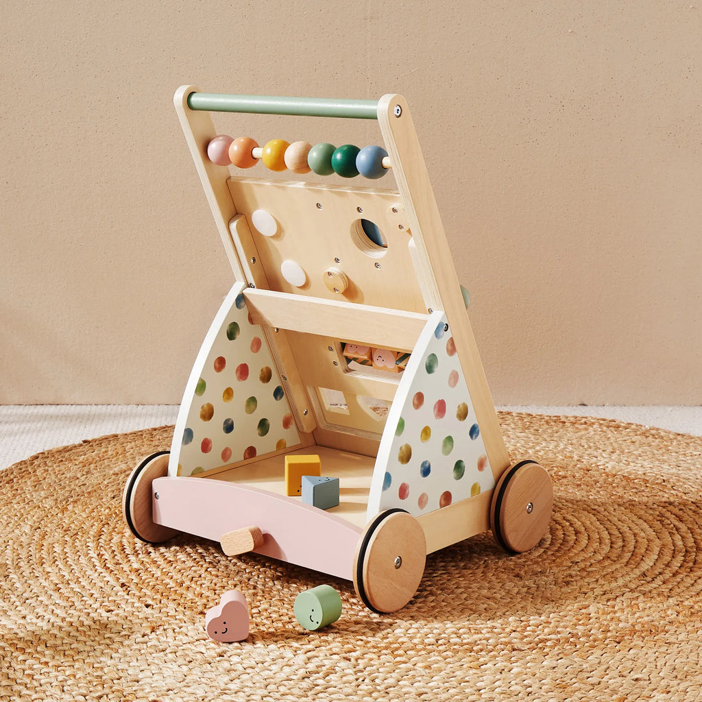 Tiny Land® Natural Wooden Baby Walker