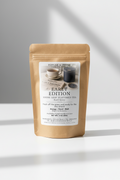 Tea package labeled 'Early Edition' on a white background