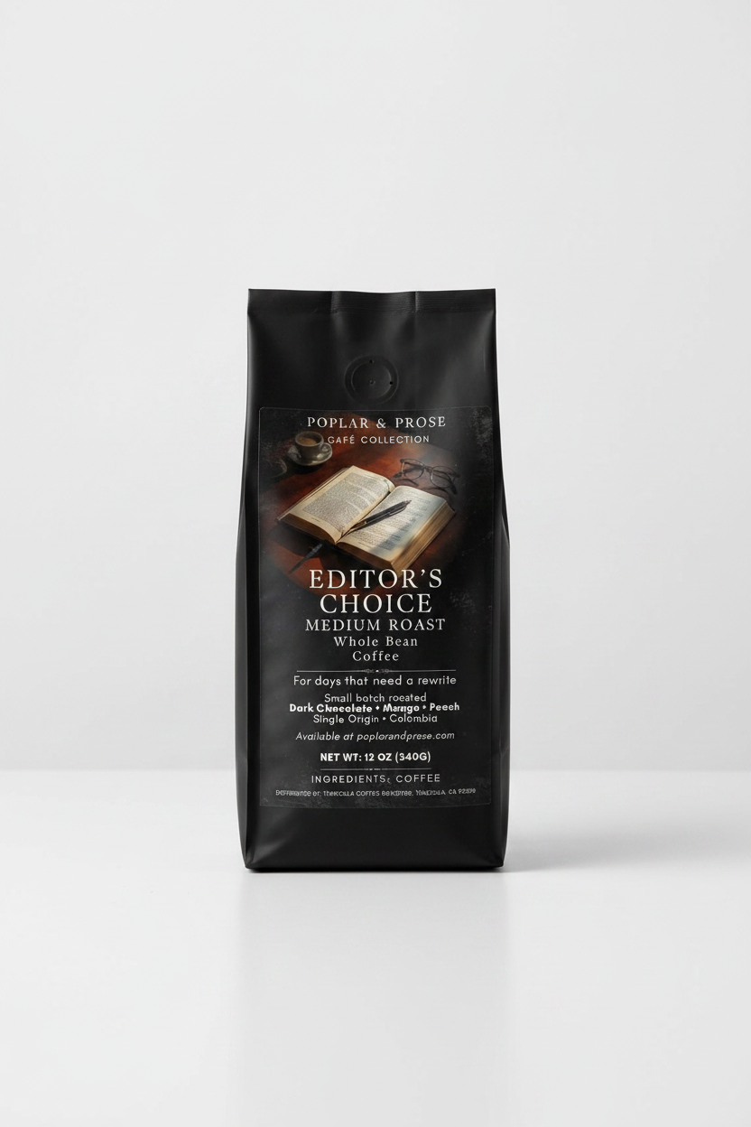 Editor's Choice Whole Bean Coffee Black bag