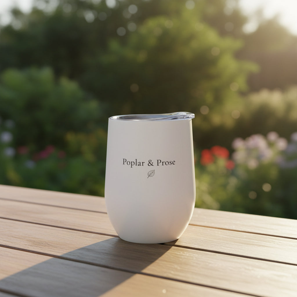 Logo Side of the Tumbler with Lid