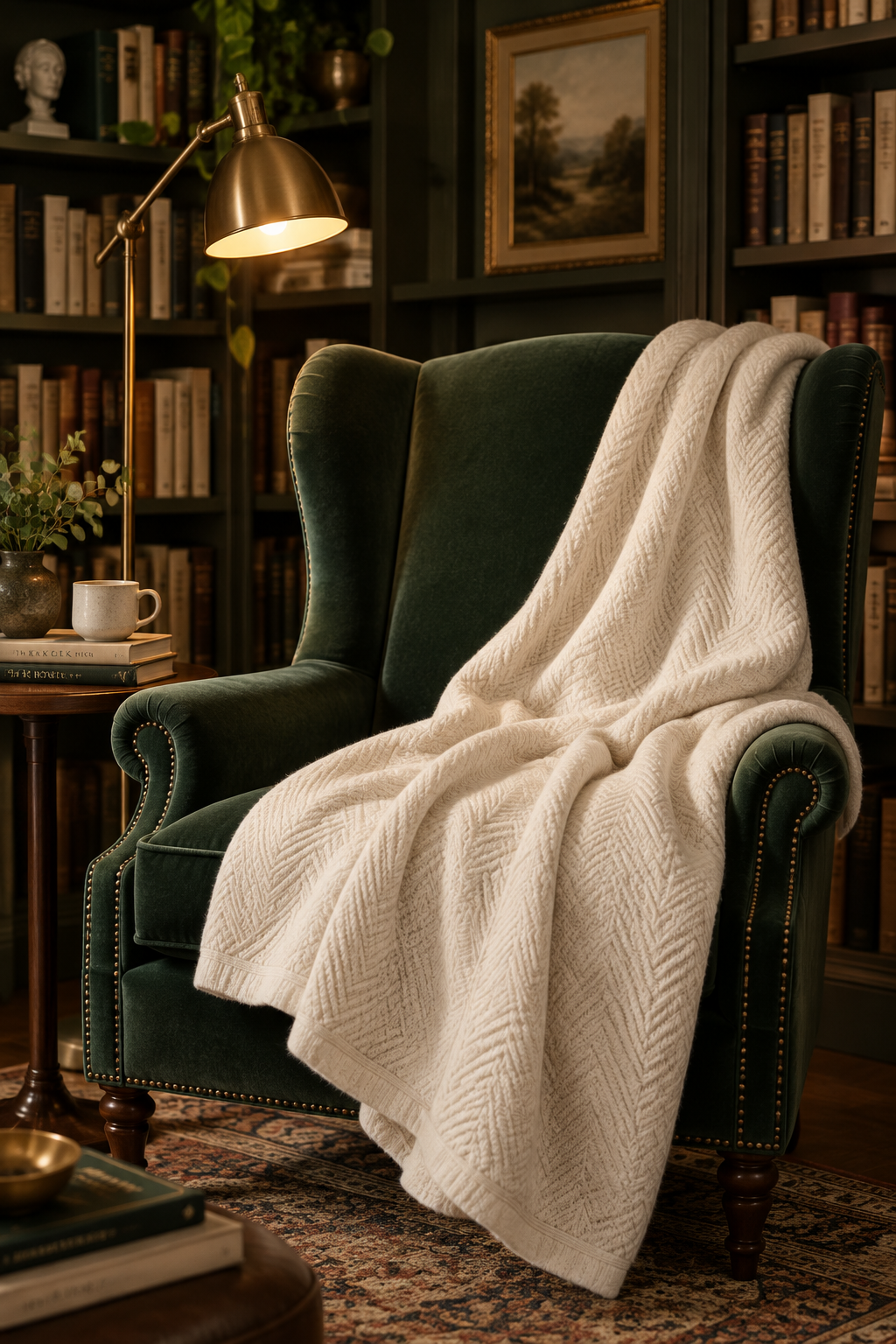 Reading Season Throw | 100% Organic Cotton Blanket