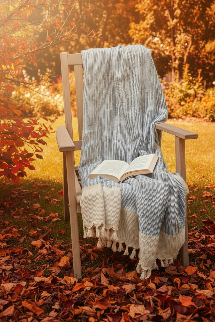 The Reading Season Throw | Turkish Cotton Blanket