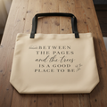 Between the Pages & Trees All-Over Print Tote