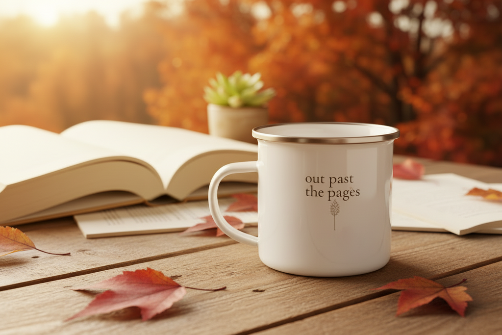 Past the Pages Enamel Camp Mug | Outdoor Coffee Mug