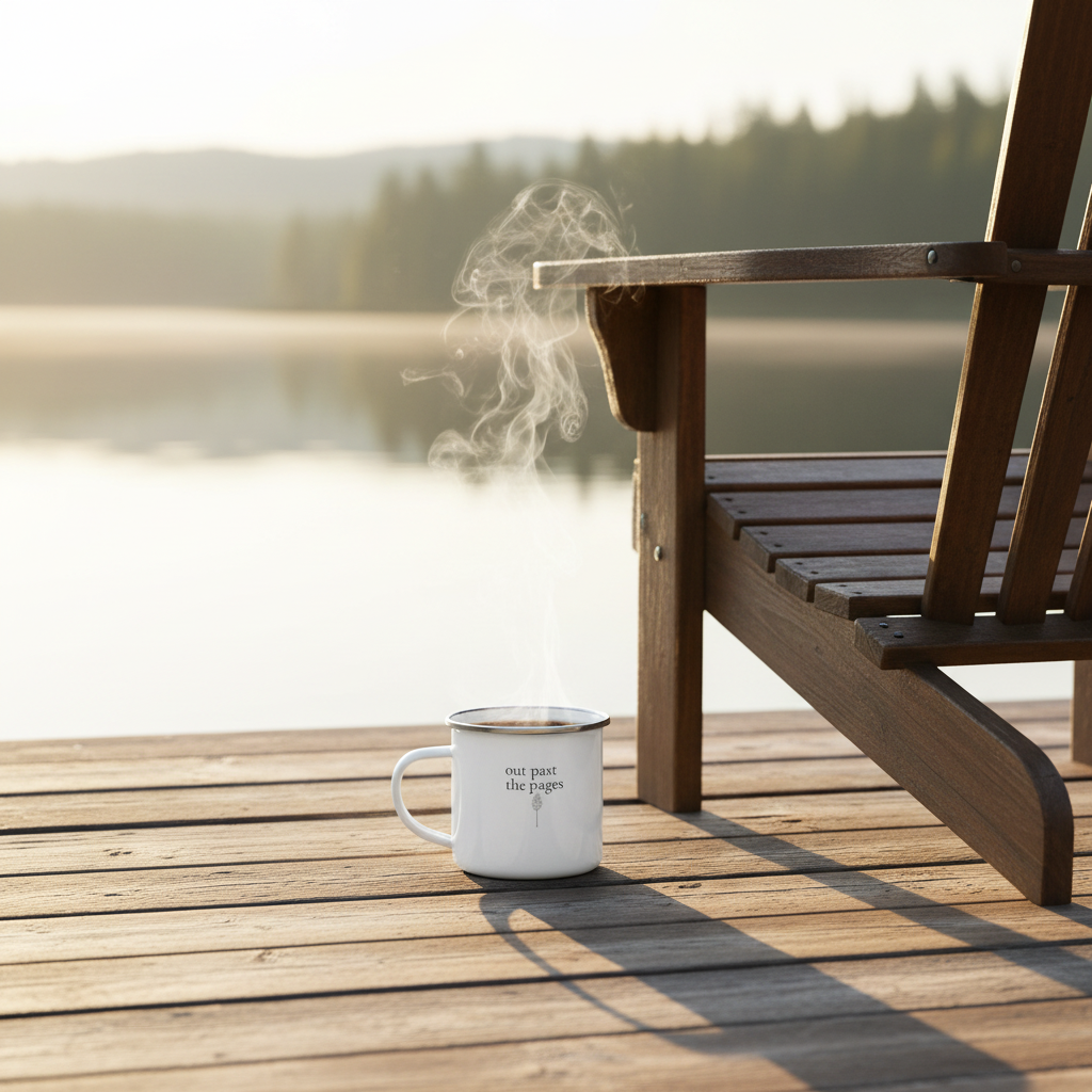 Past the Pages Enamel Camp Mug | Outdoor Coffee Mug