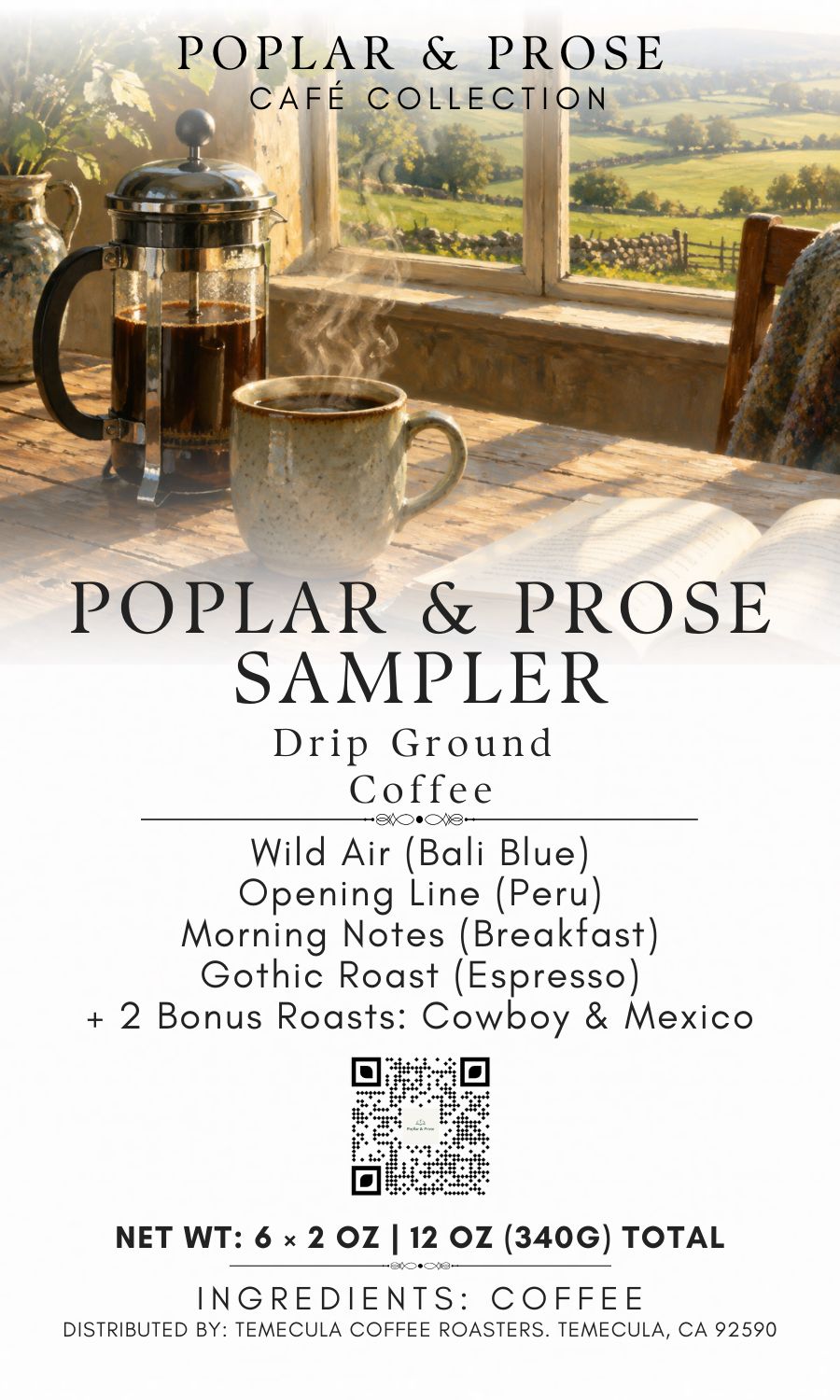 Poplar & Prose Coffee Sampler