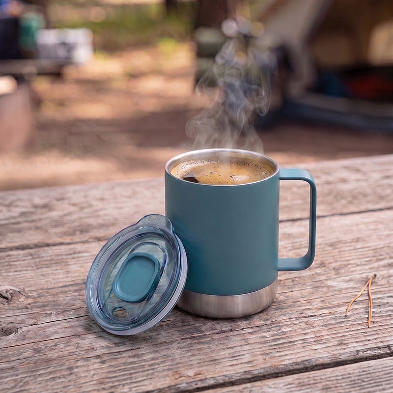 12oz Camp Mug | Insulated Coffee Mug with Splash-Proof Lid