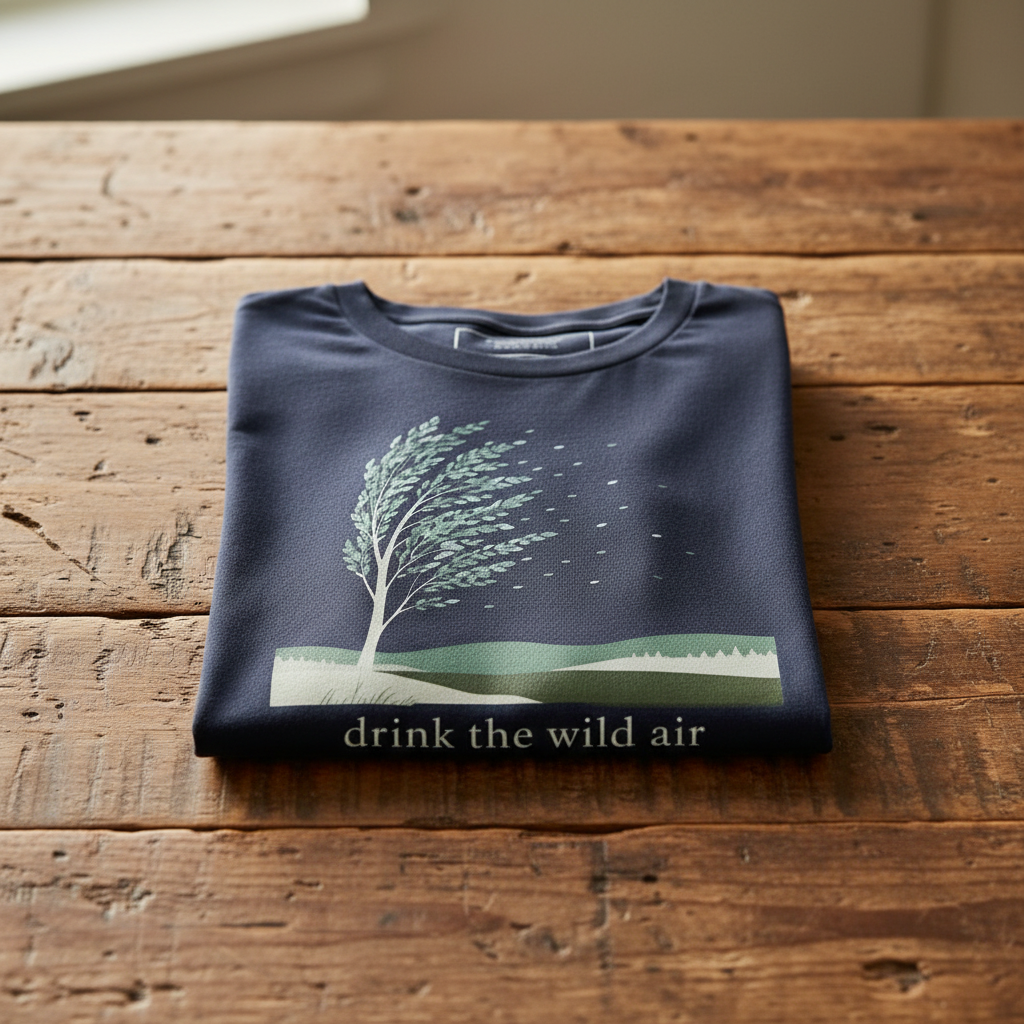 Drink the Wild Air Long Sleeve Tee | Cotton Nature Shirt