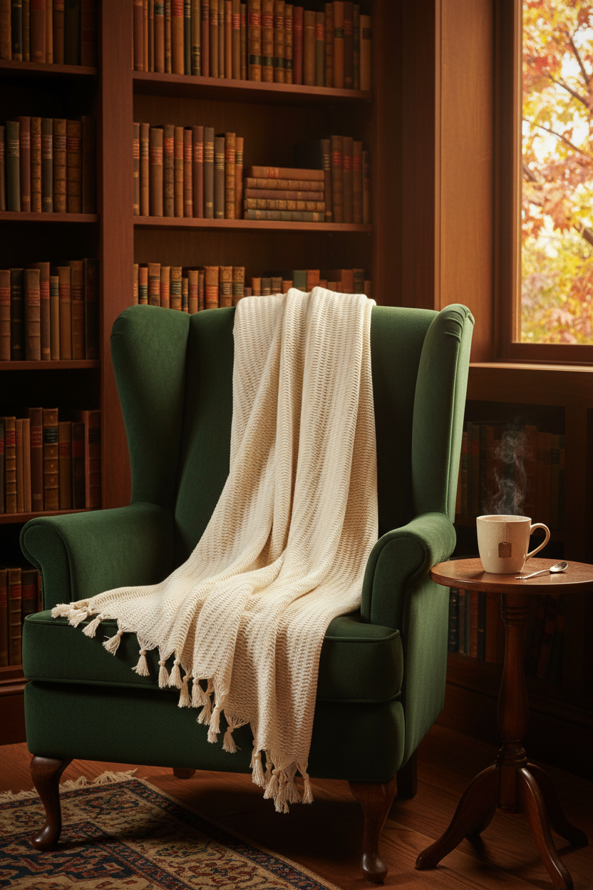 The Reading Season Throw | Turkish Cotton Blanket