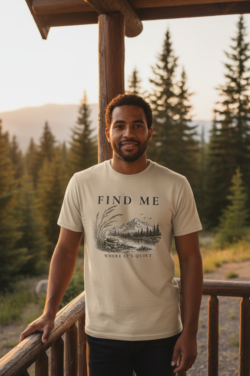 Quiet Tee—Illustrated  | Literary Graphic Organic T-Shirt