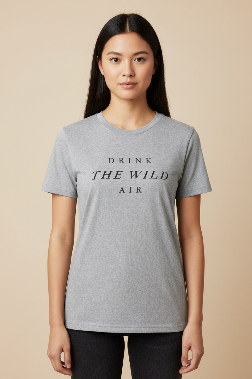 Wild Air Tee | Organic Nature Inspired Literary Tee
