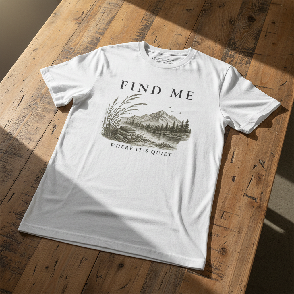 Quiet Tee—Illustrated  | Literary Graphic Organic T-Shirt