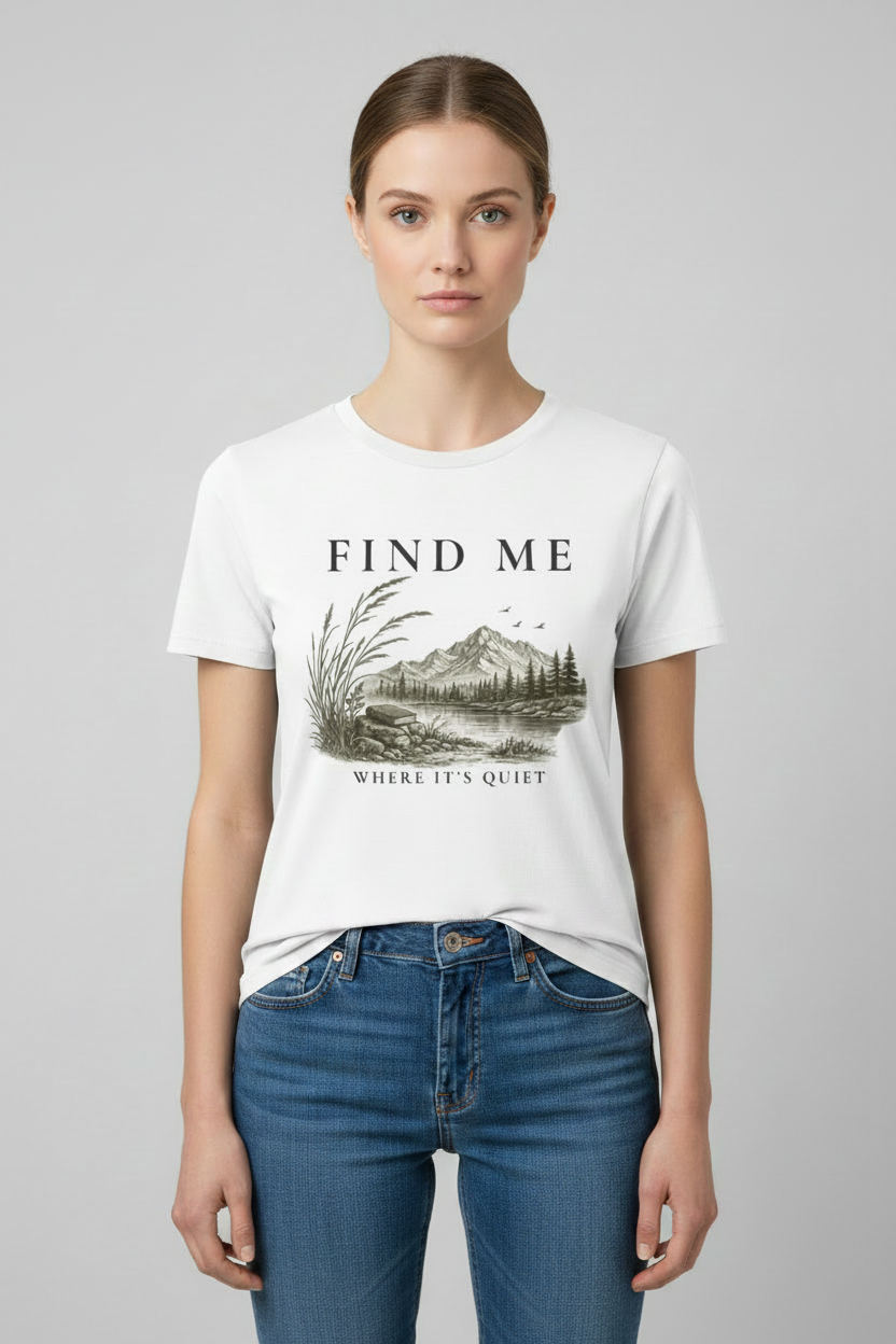 Quiet Tee—Illustrated  | Literary Graphic Organic T-Shirt
