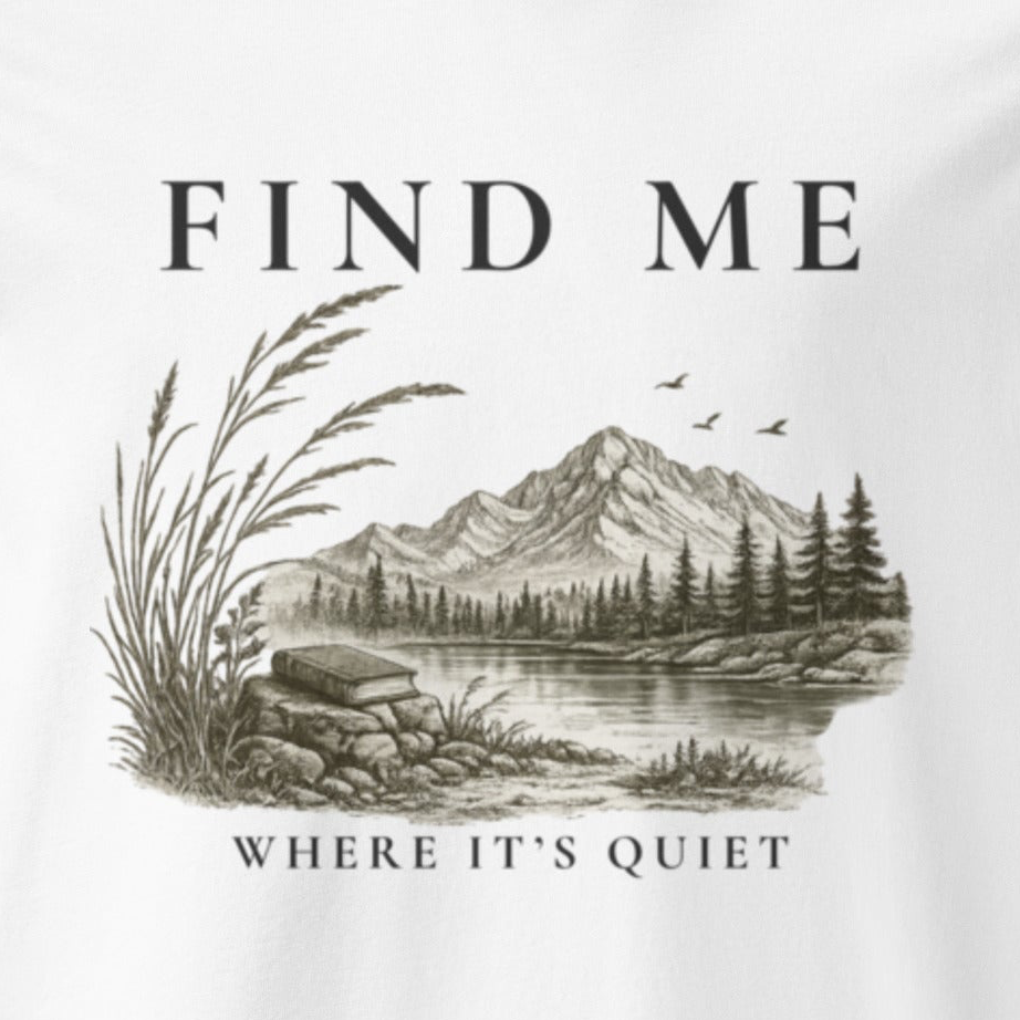 Quiet Tee—Illustrated  | Literary Graphic Organic T-Shirt