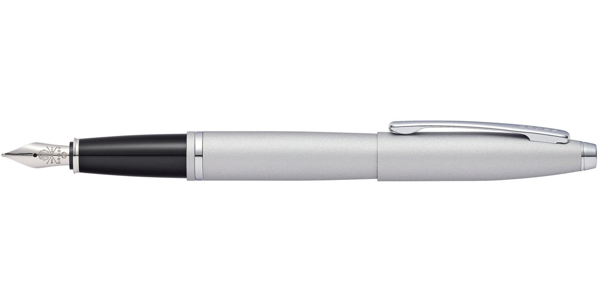 Calais™ Satin Chrome Stainless Steel Fine Nib Fountain Pen