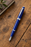 Bailey Light™ Polished Blue Resin Medium Nib Fountain Pen